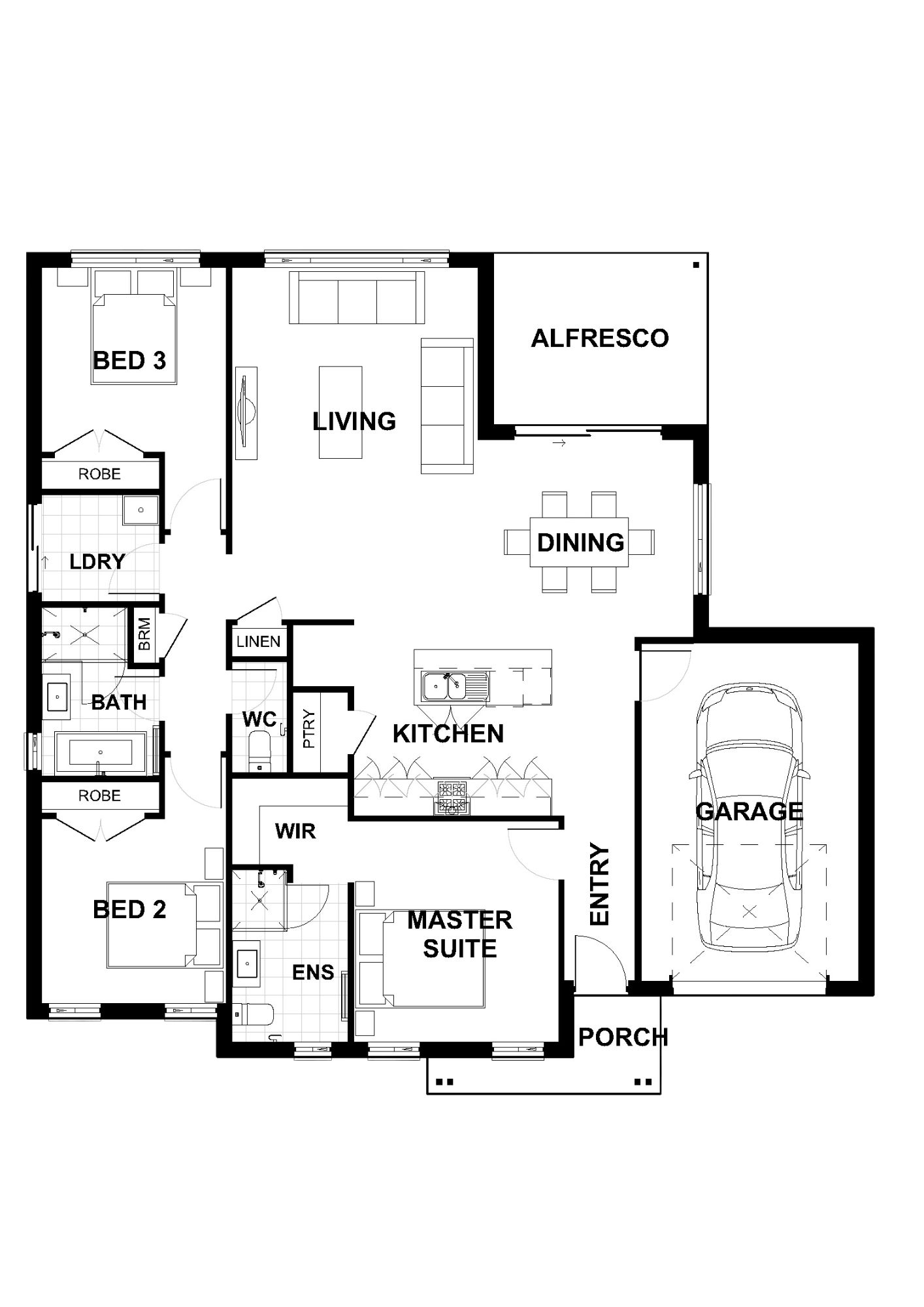 Highland 160 Floorplan