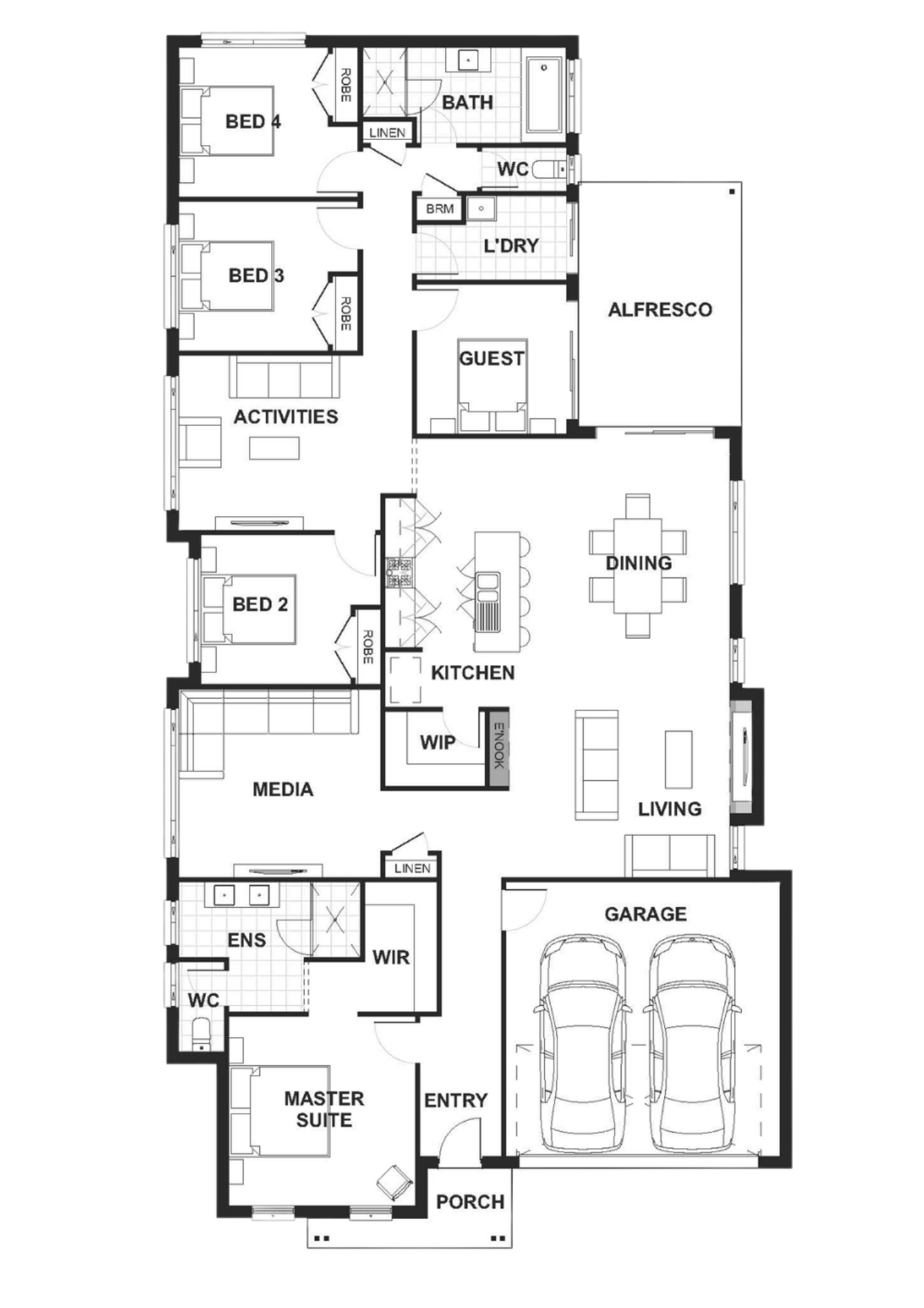 Sienna 265 - Floorplan